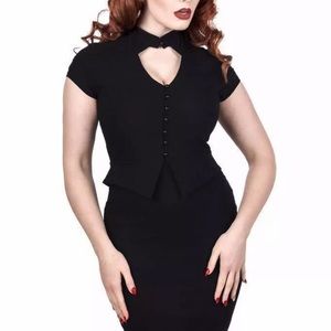 Killstar black parlor pinup dress nwt small